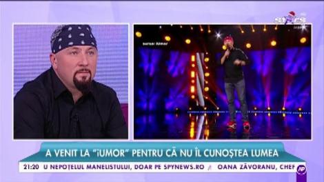 Doru Ivanov, primul finalist care a ridicat juriul iUmor în picioare: ”Dacă făceam muzică săreau fetele pe mine!”
