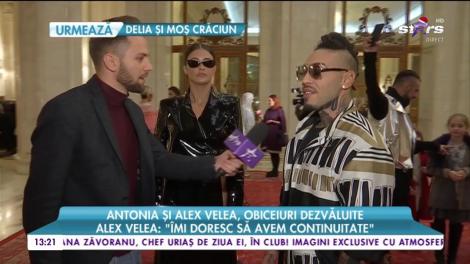 Antonia și Alex Velea, obiceiuri dezvăluite. Alex Velea: „Îmi doresc să avem continuitate”