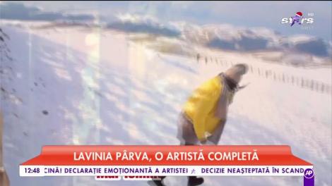 Lavinia Pârva ne-a cântat „E sărbătoare, e Crăciun!”: „În cinci minute-am înghețat, dar tot îmi pare minunat!”