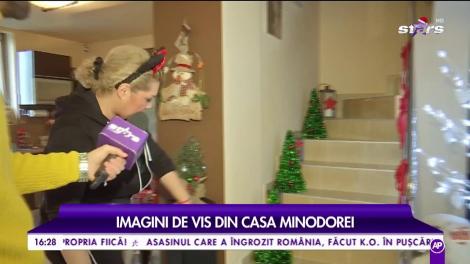 Minodora s-a pregătit de sărbători. Artista are o vilă desprinsă din povești