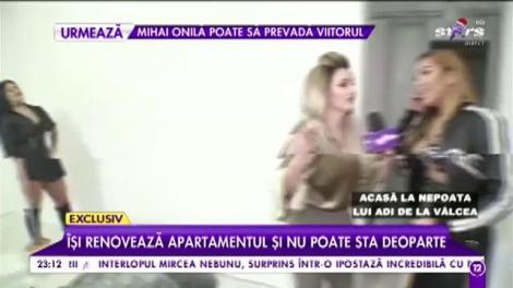 Nepoata lui Adi de la Vâlcea, sexy în orice moment. Diva își renovează apartamentul și nu poate sta deoparte
