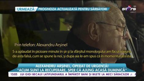 Alexandru Arșinel, probleme serioase de sănătate. Ce se întamplă cu iubitul actor
