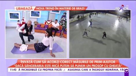 Învață cum să acorzi corect măsurile de prim ajutor: ”Fixați piciorul între două scânduri și îl strângeți cu un bandaj”