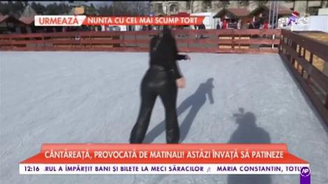Francisca, provocată de matinali! Kim Kardashian de România învață să patineze