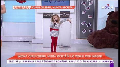 Micuța Maria Lungu cântă la Star Matinal. Fetița are doar 4 ani!
