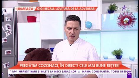 Chef Gheorghe Mircea pregătește cozocanci, în direct! Cele mai bune rețete!