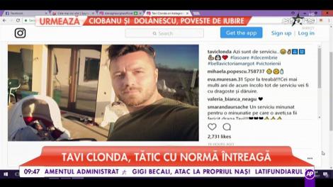 Tavi Clonda, un tătic cu normă întreagă. Vedeta își ia responsabilitățile în serios