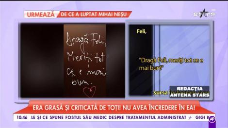 Era grasă și criticată de toți! Nu avea încredere în ea. Sfaturi de la Feli