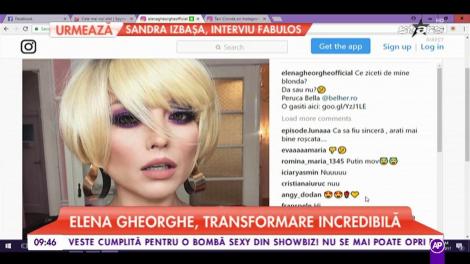 Elena Gheorghe, transformare incredibilă. Îi stă mai bine blondă?