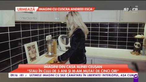 Imagini din casa Alinei Ceușan: ”Cele mai cool obiecte sunt piese de mobilier care au fost recondiționate”