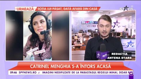 Catrinel Menghia s-a întors acasa. Primul lucru pe care l-a făcum de cum a pus piciorul pe tărâm românesc