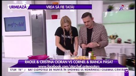 Marea competiție culinară continuă! Raoul și Cristina Cioran gătesc ”Tagliatelle cu nuci”