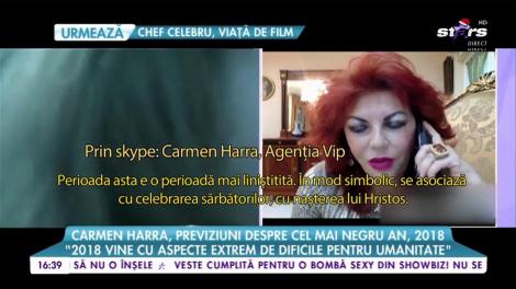 Carmen Harra, previziuni despre cel mai negru an, 2018: ”Va fi un an în care trebuie să fim atenți la tot ce se întâmplă”