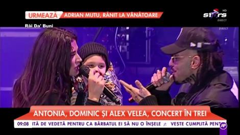 Dovada că talentul se moștenește! Antonia și Alex Velea au urcat pe scenă împreună cu fiul lor, Dominic. Momentul este de ținut minte