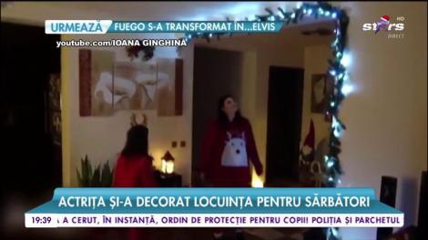 Ioana Ginghină, casă de poveste. Actrița și-a decorat locuința pentru sărbători