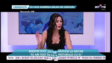 Brigitte Sfăt, cu Ilie Năstase la notar: "Eu am fost în fața notarului cu el"