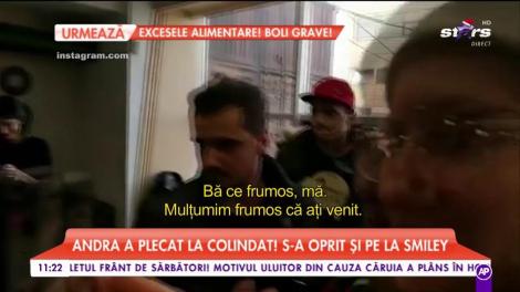 În ajun de Crăciun, Andra a plecat la colindat!