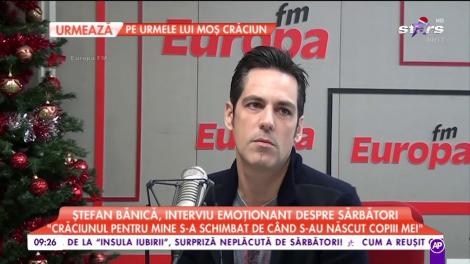 Ștefan Bănică, interviu emoționant despre sărbători: „Pentru mine Crăciunul înseamnă familie!”