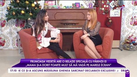 Mădălina Ghenea: „Când mă gândesc la Crăciun, mă gândesc la mirosul de portocale și la tata!”