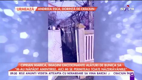 Ciprian Marica, imagini emoționante alături de bunica sa: „M-au năpădit amintirile, aici mi se permiteau toate năzdrăvăniile”