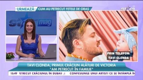 Tavi Clonda, primul Crăciun alături de Victoria: „Am petrecut în familie”