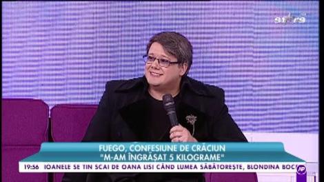 Fuego, confesiune de Crăciun: "M-am îngrășat cinci kilograme"