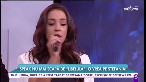 Speak nu mai scapă de „Libelula” lui! Artistul e hipnotizat de focoasa brunetă! Cum și-a făcut Ștefania apariția la emisiune