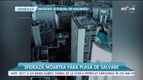 Cea mai tare femei din lume! Sfidează moartea fără o plasă de salvare