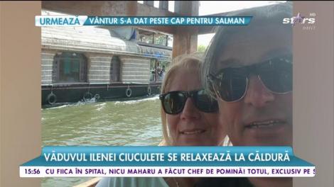 Cornel Galeș, vacanță cu blonda Vivi. Văduvul Ilenei Ciuculete se relaxează la caldură