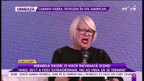 Mirabela Dauer, o viață închinată scenei: "Anul 2017 a fost extraordinar. Nu aș vrea să termine"