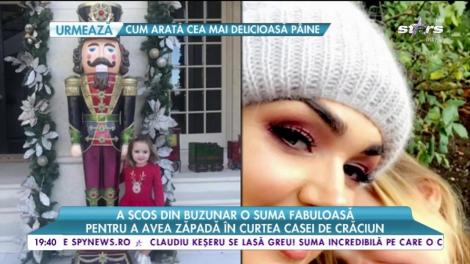 A scos din buzunar o sumă fabuloasă. Tamara a vrut să se dea cu fetița pe derdeluș în Los Angeles