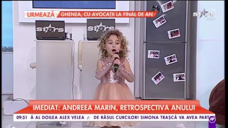 Maria Lungu cântă în cadrul emisiunii ”Star Matinal”. Este foarte talentată la 5 ani