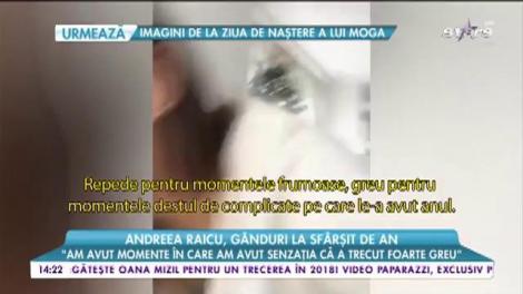 Andreea Raicu, gânduri la sfârșit de an: ”A fost un an foarte intens” Un an cu foarte multe lucruri neașteptate”