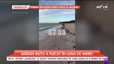 Adrian Mutu a plecat în luna de miere! În ce loc a dus-o pe Sandra, dar și cum se distrează