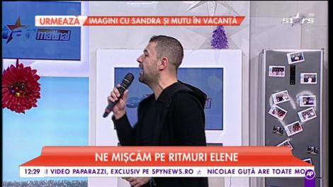 Ionuț Galani încinge atmosfera în platoul matinalilor. Ne mișcam pe ritmuri Elene