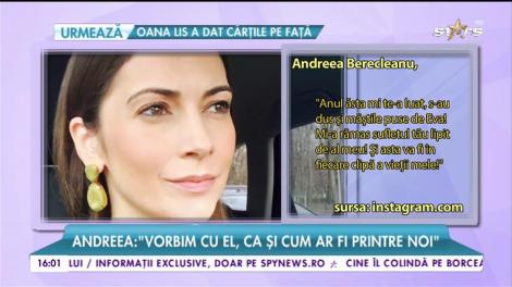 Andreea Berecleanu, cu gândul la tatăl ei în seara de Revelion