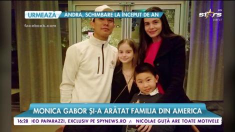 Monica Gabor a sărbătorit Revelionul în familie