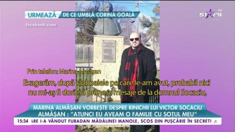 Marina Almășan vorbește despre rinichii lui Victor Socaciu. Acesta este acuzat că a primit un transplant preferențial