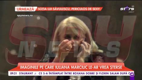 Iuliana Marciuc, gest penibil în public