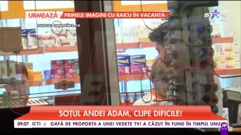 Clipe dificile pentru soțul Andei Adam. La miezul nopții, a fost nevoit să alerge disperat prin tot orașul