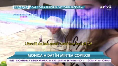 Moica a dat în mintea copiilor. S-a distrat de minune cu fetița ei, Irinuca