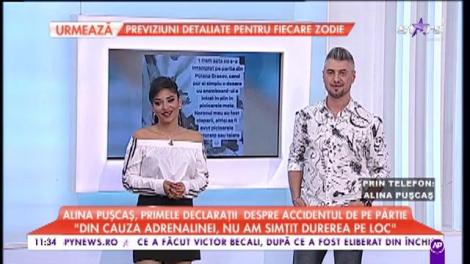 Alina Pușcaș, clipe dramatice. Frumoasa prezentatoare a fost rănită grav pe pârtie: „Ar fi putut să-mi taie pielea cu totul”