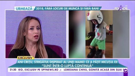Ani Crețu, strigătul disperat al unei mame! Ce a pățit micuțul ei: ”Sunt într-o luptă continuă”