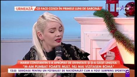 Maria Constantin s-a apropiat de divinitate și și-a găsit liniștea: „M-am simțit foarte liniștită și aproape de Dumnezeu”