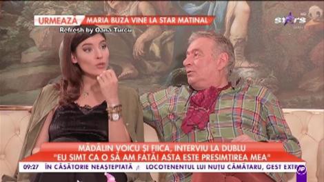 Mădălin Voicu și fiica, interviu la dublu: „Mă văd mamă de fetiță”