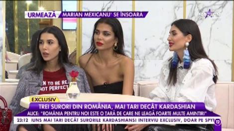 Trei surori din România, mai tari decât Kardashian. Alice: „Suntem primele surori din Țara Arabă care au un astfel de reality show”