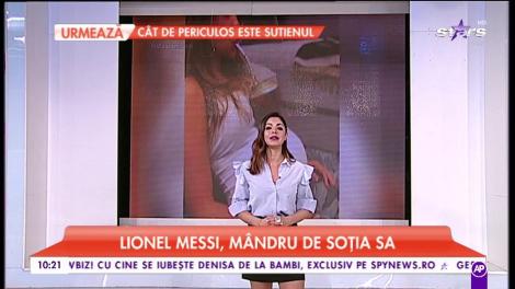 Lionel Messi, mândru de soția sa. Cei doi urmează să devină părinți
