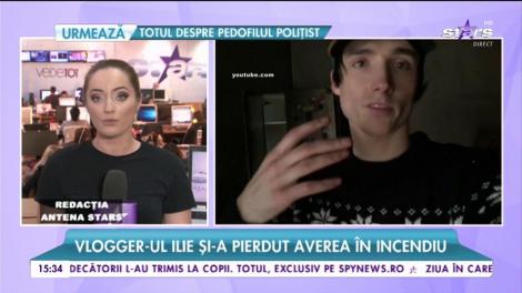 Dezastru pentru un celebru vlogger! Casa lui Ilie Bivol a ars din temelii