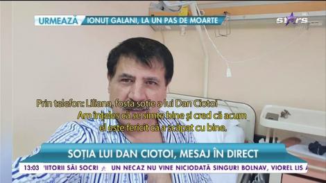 Fosta soţie a lui Dan Ciotoi, mesaj după ce cântăreţul a fost operat de urgenţă