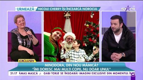Minodora, din nou mămică? „Îmi doresc mai mulți copii nu doar unul”